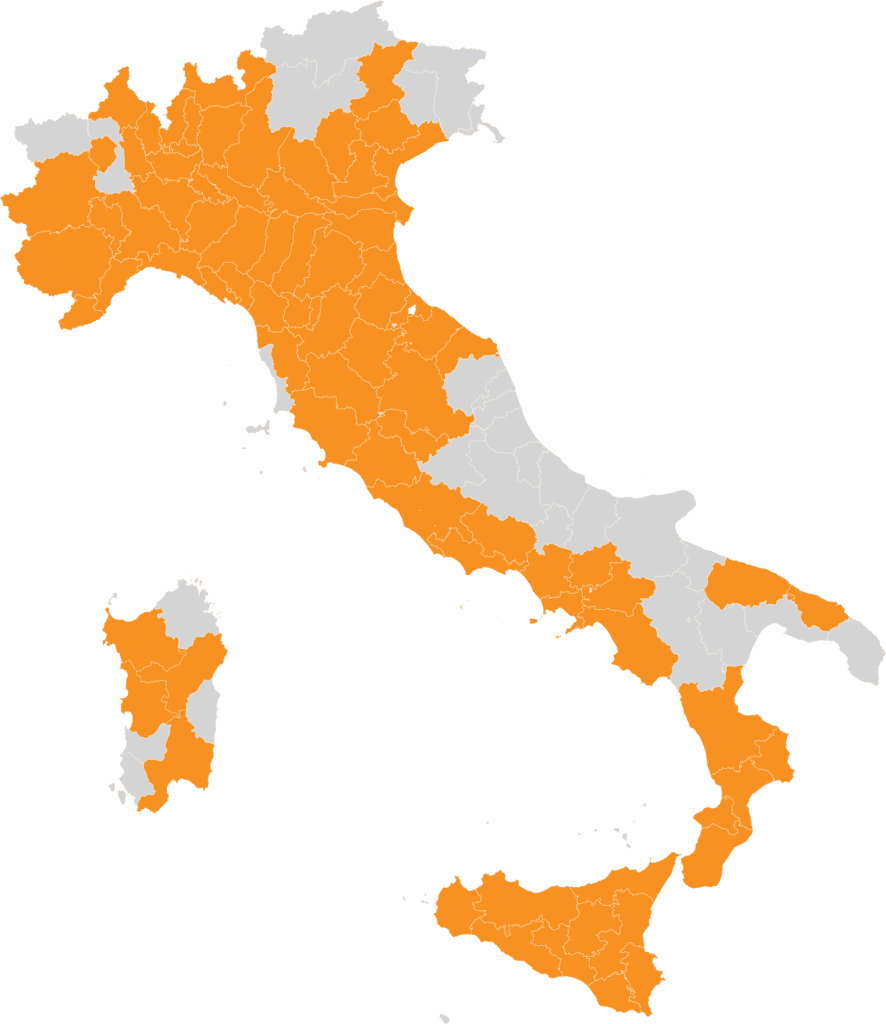 Copertura territoriale fotovoltaico
