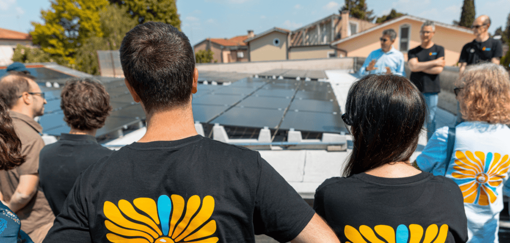Nuovo impianto di energia rinnovabile di ènostra a Vicenza e prossimamente a Arborea, Trani e Cassino al servizio delle comunità energetiche.